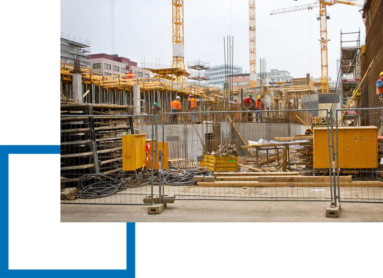 Haftpflicht Hochbau Großbaustelle Hochbau - Unternehmer sind alle Haftpflicht versichert