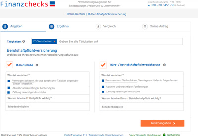 IT-Haftpflicht Auswahl Versicherungsschutz